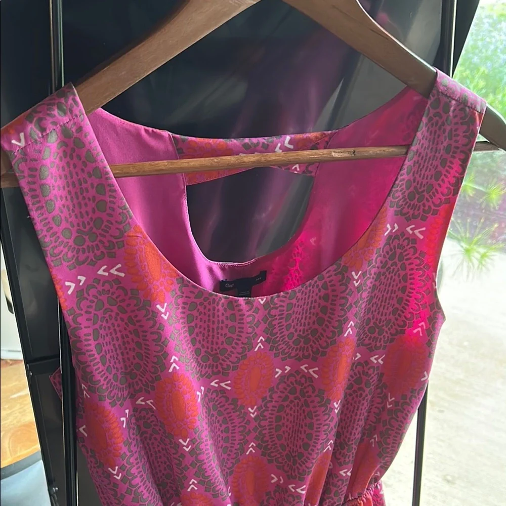 GAP Red Sleeveless Scoop Neck Sundress Casual - Picture 4 of 6